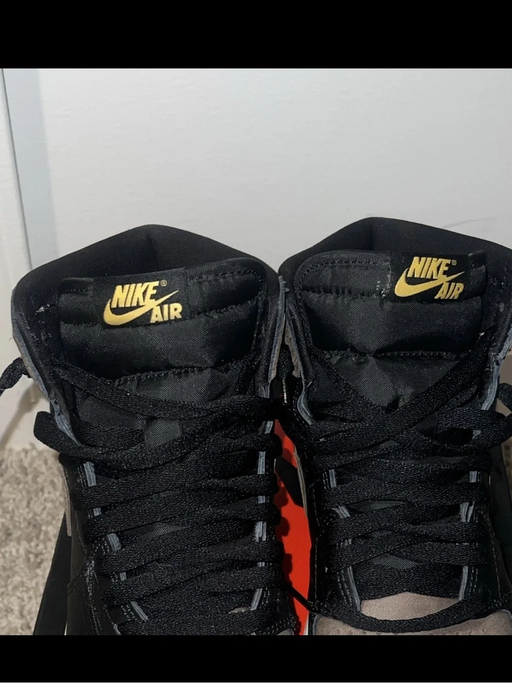 Jordan Kids High-Top Sneakers in Black, Brown and Gold